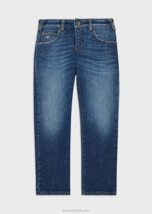 erkek çocuk Armani j45 streç kot pantolon koyu mavi T8HD2438