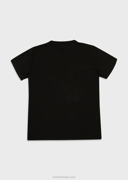 erkek çocuk Armani kartal logolu pima jarse t-shirtT8HD2390