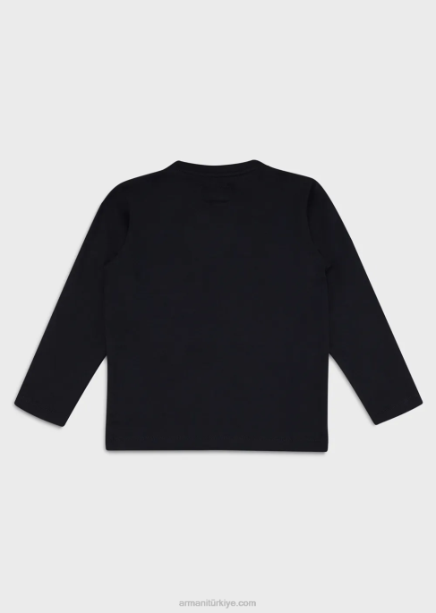 erkek çocuk Armani logolu pima jarse kazakT8HD2389