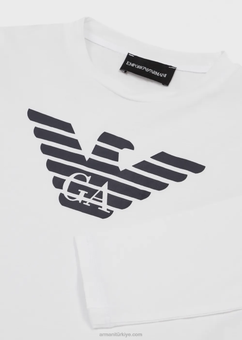 erkek çocuk Armani logolu pima jarse kazakT8HD2475