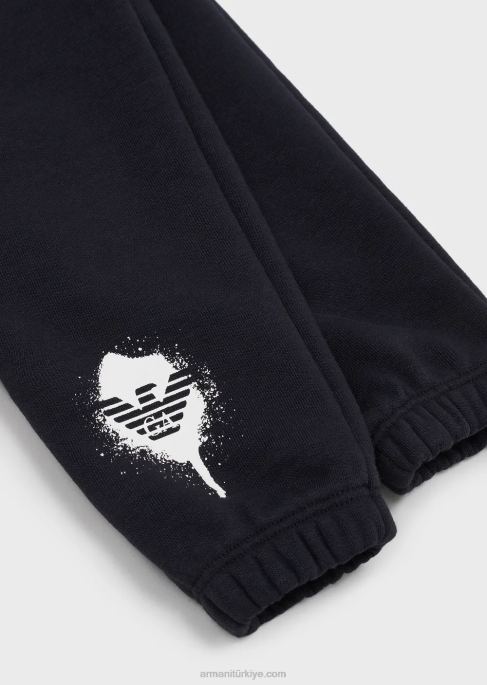 erkek çocuk Armani boyalı kartal logolu koşucularT8HD2717