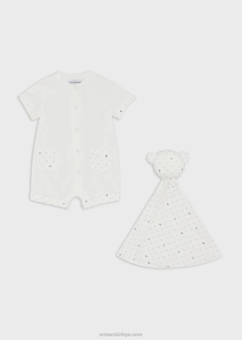 erkek çocuk Armani tulum ve güvenlik battaniyesi hediye setiT8HD2723