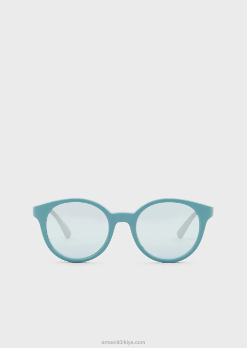 kız Armani yuvarlak güneş gözlüğü masmavi T8HD2595