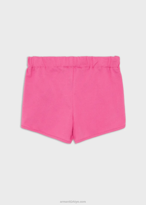 kız Armani EA Crew Kartal Yamalı Pike Jarse Şort pembe T8HD2569