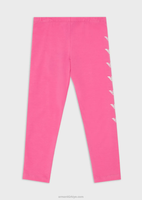 kız Armani dikey kartallı ea mürettebat jarse tayt fuşya T8HD2576