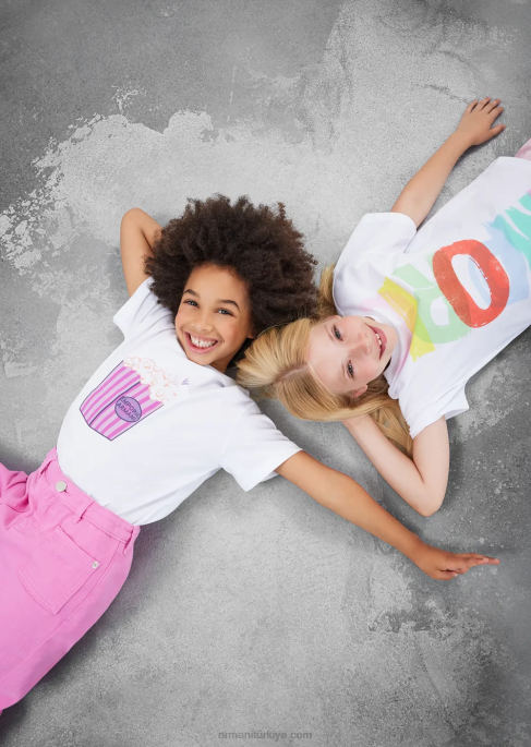 kız Armani j96 boyalı, boğa kot pantolonT8HD2555