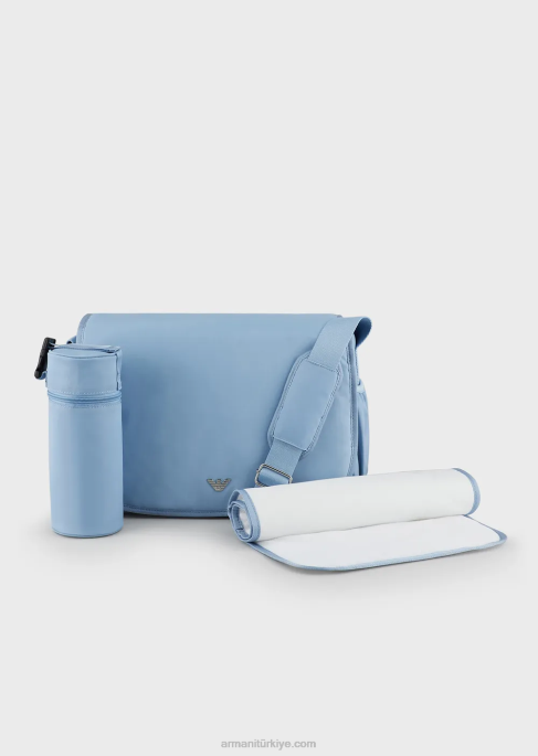 kız Armani kartal plakalı mumya çanta seti masmavi T8HD2669