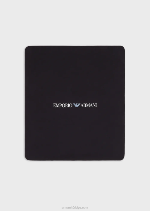 kız Armani op-art kartallı çift yüzlü battaniyeT8HD2639