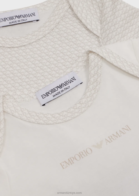 kız Armani her tarafı op-art kartallı iki body'den oluşan hediye setiT8HD2635