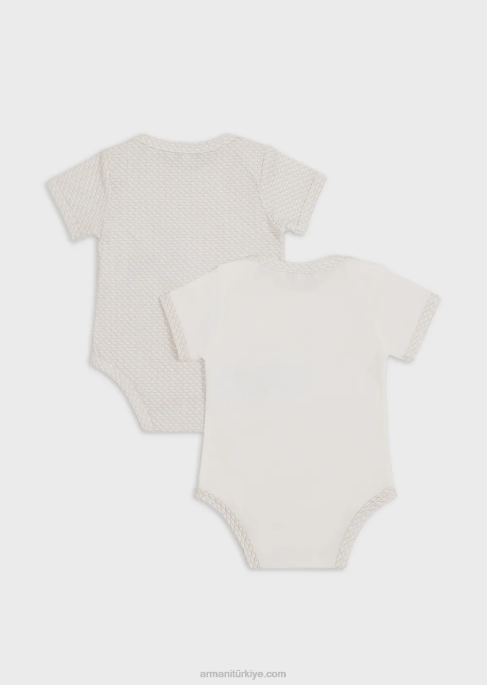 kız Armani her tarafı op-art kartallı iki body'den oluşan hediye setiT8HD2635