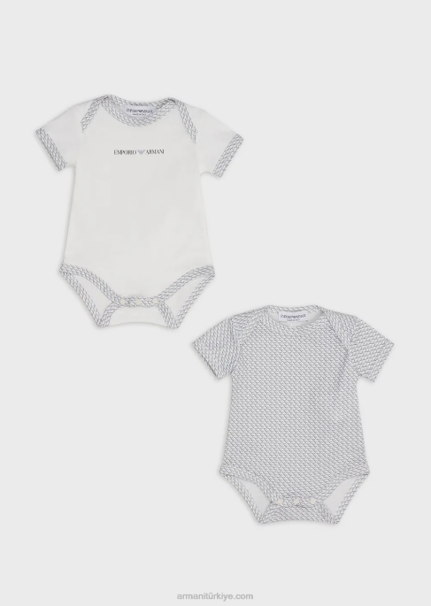 kız Armani her tarafı op-art kartallı iki body'den oluşan hediye setiT8HD2638