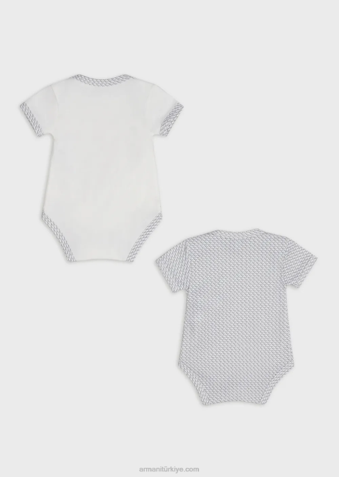 kız Armani her tarafı op-art kartallı iki body'den oluşan hediye setiT8HD2638