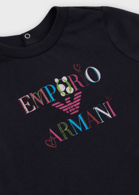 kız Armani kartal ve kalp baskılı jarse tişört model T8HD2659