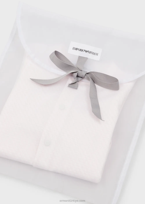 kız Armani op-art kartal patik, önlük, tulum ve bereden oluşan hediye setiT8HD2647