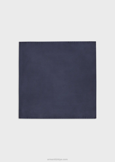 erkekler Armani jakarlı mikro motifli saf ipek cep mendiliT8HD2156