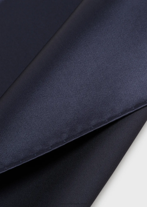 erkekler Armani jakarlı mikro motifli saf ipek cep mendiliT8HD2156