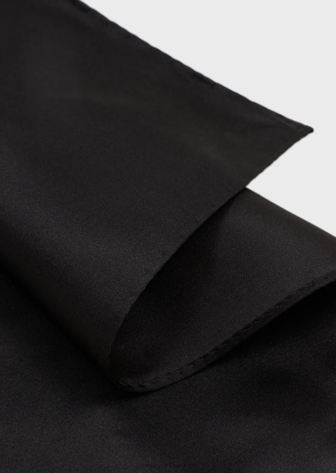 erkekler Armani jakarlı mikro motifli saf ipek cep mendiliT8HD2157