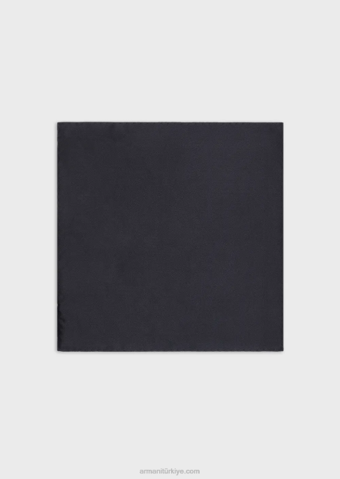 erkekler Armani osmanlı tarzı ipek cep kare lacivert T8HD2137