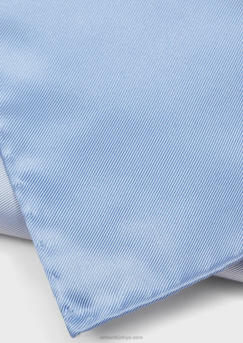 erkekler Armani osmanlı tarzı ipek cep kare mavi T8HD2138