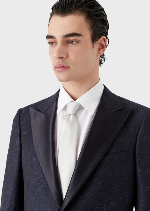 erkekler Armani osmanlı tarzı saf ipek kravatT8HD2141