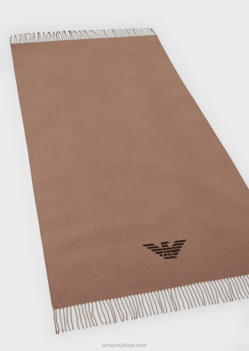 erkekler Armani kartal desenli püsküllü atkıT8HD2128