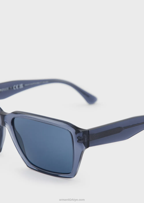 erkekler Armani dikdörtgen güneş gözlüğüT8HD2287