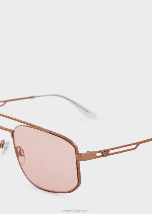 erkekler Armani dikdörtgen güneş gözlüğüT8HD2334
