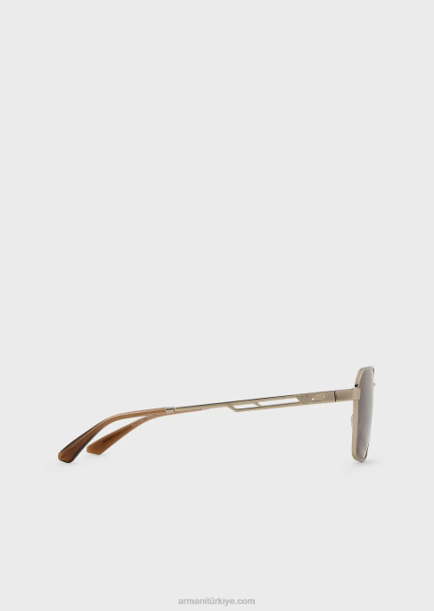 erkekler Armani dikdörtgen güneş gözlüğüT8HD2344
