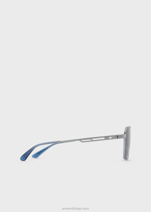 erkekler Armani dikdörtgen güneş gözlüğüT8HD2350