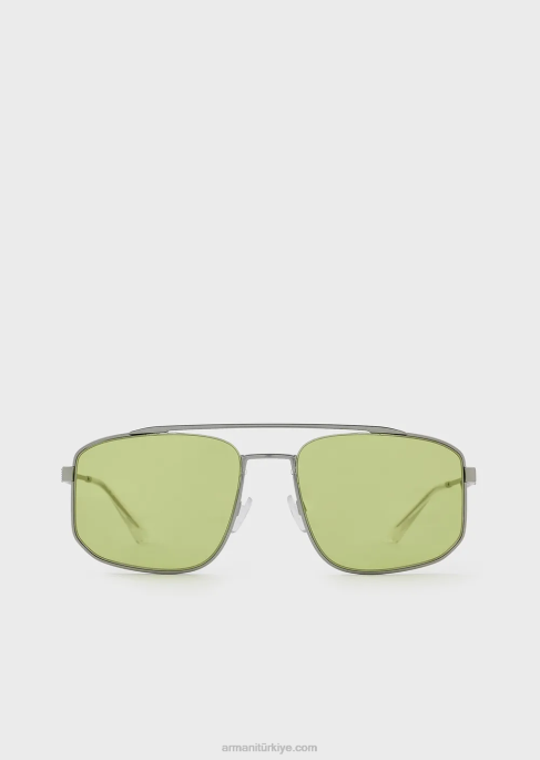 erkekler Armani dikdörtgen güneş gözlüğüT8HD2360