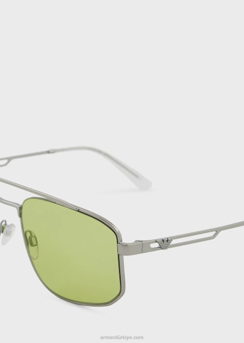 erkekler Armani dikdörtgen güneş gözlüğüT8HD2360