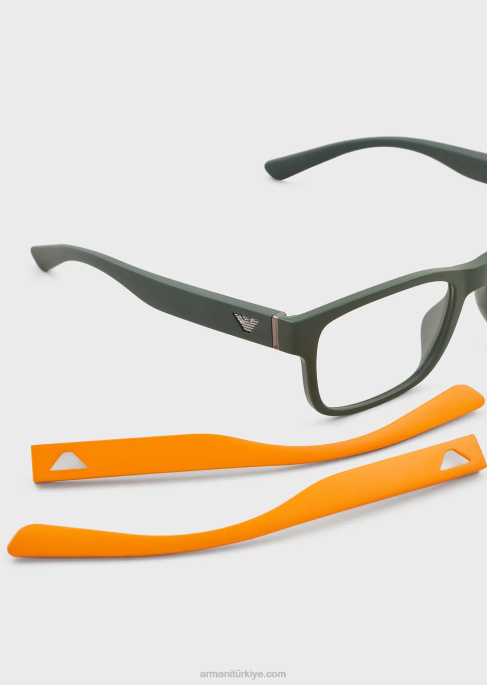 erkekler Armani değiştirilebilir saplı dikdörtgen camlarT8HD2235