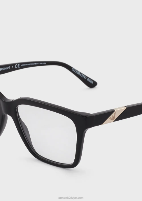 erkekler Armani dikdörtgen gözlükT8HD2230