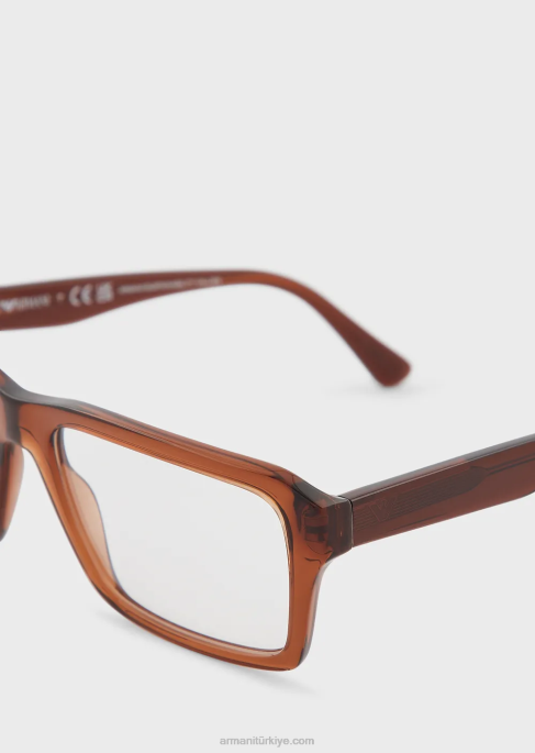 erkekler Armani dikdörtgen gözlükT8HD2233