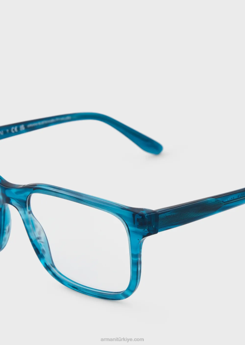 erkekler Armani dikdörtgen gözlükT8HD2252