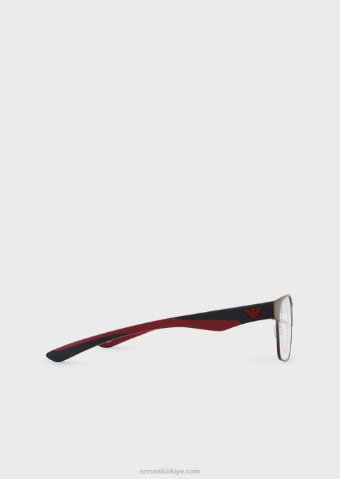 erkekler Armani dikdörtgen gözlükT8HD2257