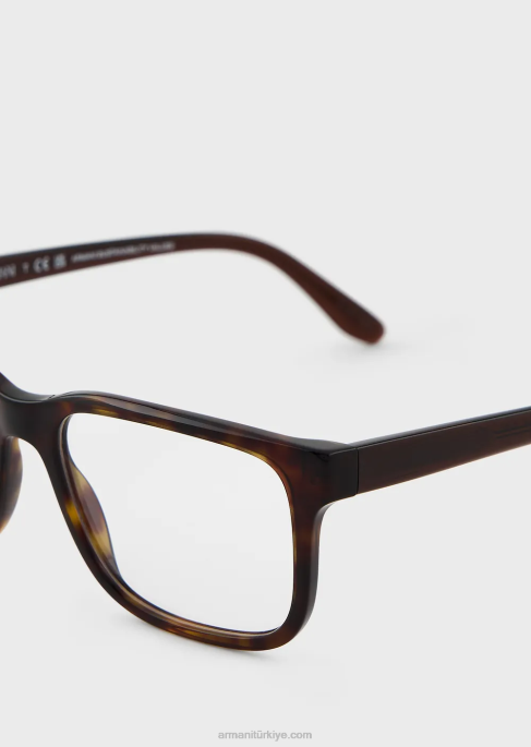 erkekler Armani dikdörtgen gözlükT8HD2259