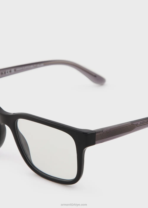 erkekler Armani dikdörtgen gözlükT8HD2260