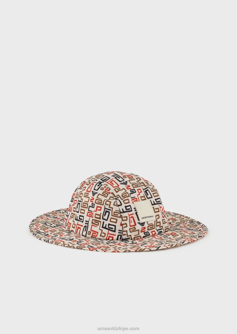 erkekler Armani sürdürülebilir koleksiyon geri dönüştürülmüş yırtılmaz naylon şapkaT8HD2055