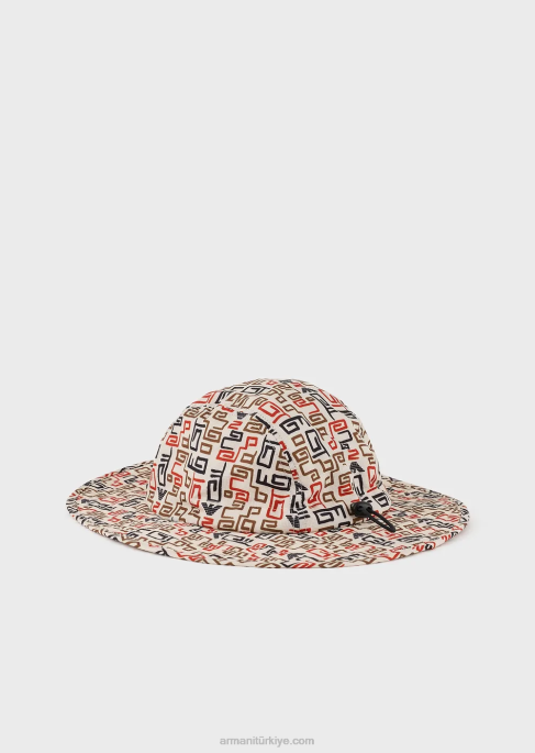 erkekler Armani sürdürülebilir koleksiyon geri dönüştürülmüş yırtılmaz naylon şapkaT8HD2055