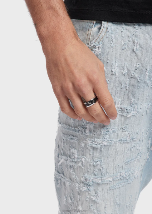 erkekler Armani paslanmaz çelik halkaT8HD2112