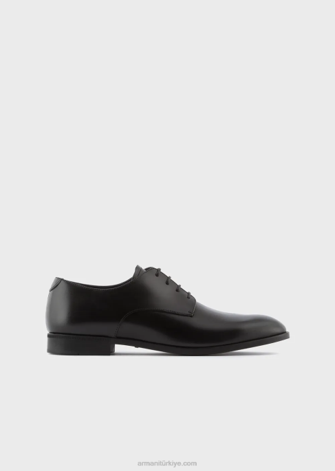 erkekler Armani dana derisi oxfords siyah T8HD1825