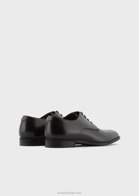 erkekler Armani dana derisi oxfords siyah T8HD1825