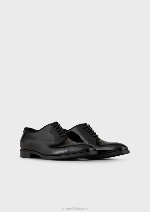 erkekler Armani rugan oxfords siyah T8HD1826
