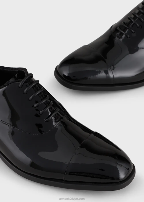 erkekler Armani rugan oxfords siyah T8HD1826