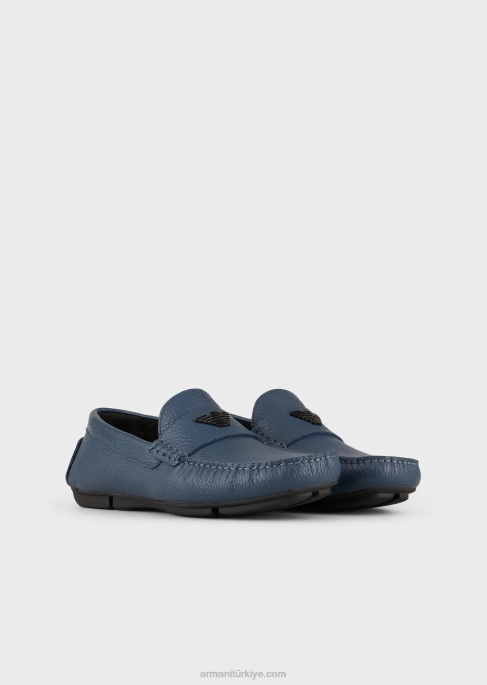 erkekler Armani eskitme deri sürüş ayakkabısı uçak T8HD1842