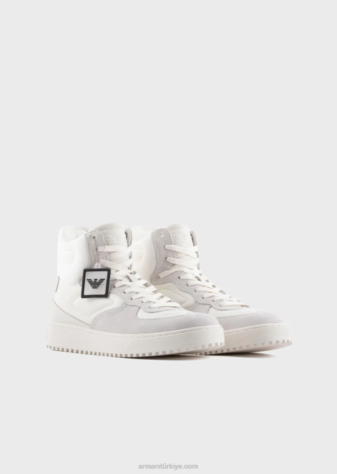 erkekler Armani Spor ayakkabı beyaz T8HD1871