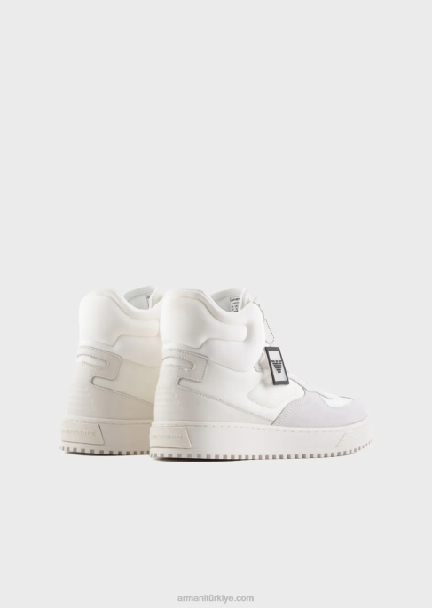 erkekler Armani Spor ayakkabı beyaz T8HD1871