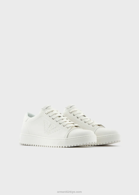 erkekler Armani yumuşak, aksiyon-deri spor ayakkabı panna T8HD1910