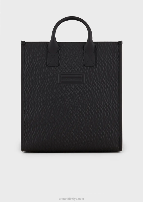 erkekler Armani dalga tasarımı ile kauçuk alışveriş çantasıT8HD1990